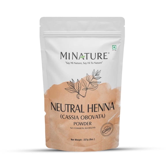Mi Nature Neutral Henna Powder | Natural Herbal Hair Care | Adds No Colour | 227g (8 oz.)