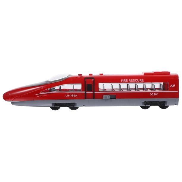 1 modelo de ferrocarril de alta velocidad, juguete de tracción trasera, juguete de educación temprana para niños