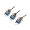 thumbnail image 5 of 10 unidades de mini interruptor de palanca de 3 pines On/on 2 posiciones de AC 250v/1.5a 125v/3a Spdt azul, 11 Feliz Sencillez, 5 of 5