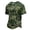 Green, variant on Men's Short Sleeve Control Hunting Camouflage T-Shirt with Henley Neck