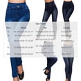 thumbnail image 3 of AGWOLF Skinny Jeans for Women Petite Comfy Stretchy Pants Leggings Casual Solid Pull On Denim Pants Elastic Waist Trousers Slim Fit Jean with Pockets, 3 of 5