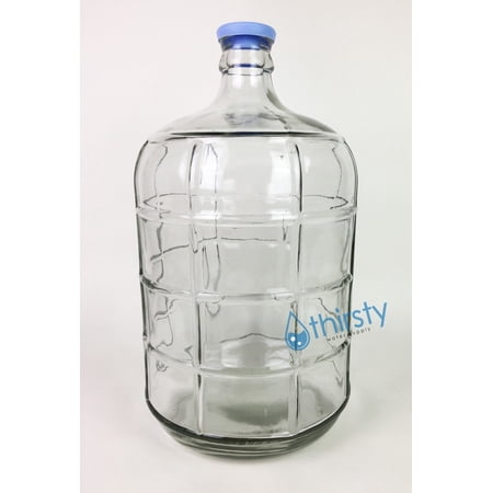 3 Gallon GLASS Water Bottle Carboy Canteen Jug Container Aqua H2O Jar Home Brew