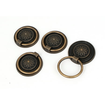 - Cabinet Drawer Door Metal 3cm Diameter Round Ring Pull Handles 4pcs