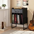 thumbnail image 2 of Costway Record Player Stand Turntable Stand with Drawer & Record Holder Display Shelf Black & Gray, 2 of 10