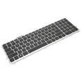 thumbnail image 1 of Teclado Teclado para computadora portátil Teclado con marco plateado Teclado de repuesto para computadora portátil Teclado para accesorios para computadora portátil HP LHCER  Descripción de la referencia, 1 of 7