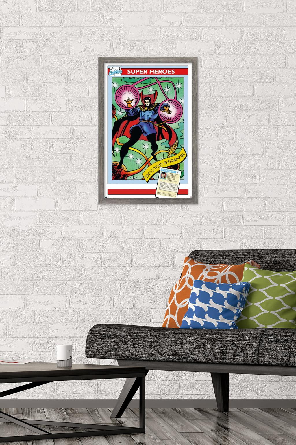 Marvel Trading Cards - Doctor Strange Wall Poster, 14.725" x 22.375" Framed