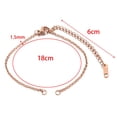 thumbnail image 4 of 5x Cadena de cola de extensión de collar con pulsera con cierres de langosta de de 1,5 mm 5 piezas, 4 of 8
