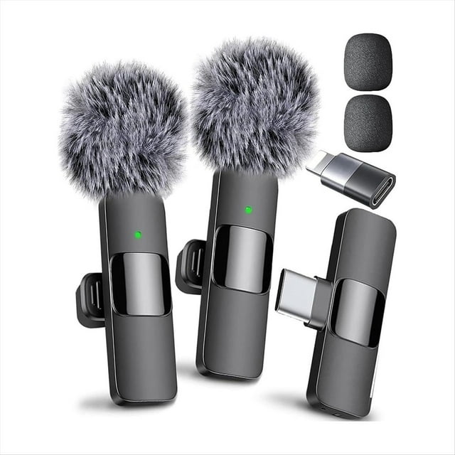 Mini Micrófono de Solapa Inalámbrico para , para y Android, Ideal para Grabar Videos, Vlogs y Podcasts.