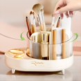 thumbnail image 4 of Organizador de Soporte para Brochas de Maquillaje, Encimera Organizadora de Maquillaje Giratoria 360°, Almacenamiento Brochas Maquillaje Giratorias Transparentes con 7 Ranuras, 4 of 5