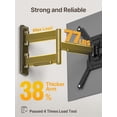 thumbnail image 6 of monTEK Full Motion TV Wall Mount for 23–65 Inch Flat & Curved TVs, Swivel & Tilt Articulating TV Bracket, VESA 75x75 to 400x400mm, Holds up to 77 lbs, Single Stud, Black, 6 of 10