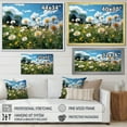 thumbnail image 4 of Designart "Mountain Dandelion landscape I" Floral Floater Framed Canvas Print, 4 of 7