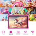 thumbnail image 3 of Kids Tablet 7 inch 32GB WiFi Android 13 Tablet For Kids| Bluetooth | Parental Control | Pre-Installed Learning Tablet Apps for Toddlers Children | with Lanyard Scratchproof Case(Pink), 3 of 7