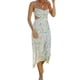 thumbnail image 2 of Txlixc Mujer Sexy Ahueca Hacia Fuera Maxi Vestido Spaghetti Straps Lace Up Bodycon Elegante Noche Fiesta Club Wear Midi Vestido Txlixc Casual, 2 of 8