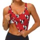 thumbnail image 3 of Balery Bulldog Red Sujetadores deportivos con espalda cruzada para mujer, acolchados, sin costuras, de alto impacto, ideales para yoga, gimnasio, entrenamiento y fitness.-X-Large, 3 of 8