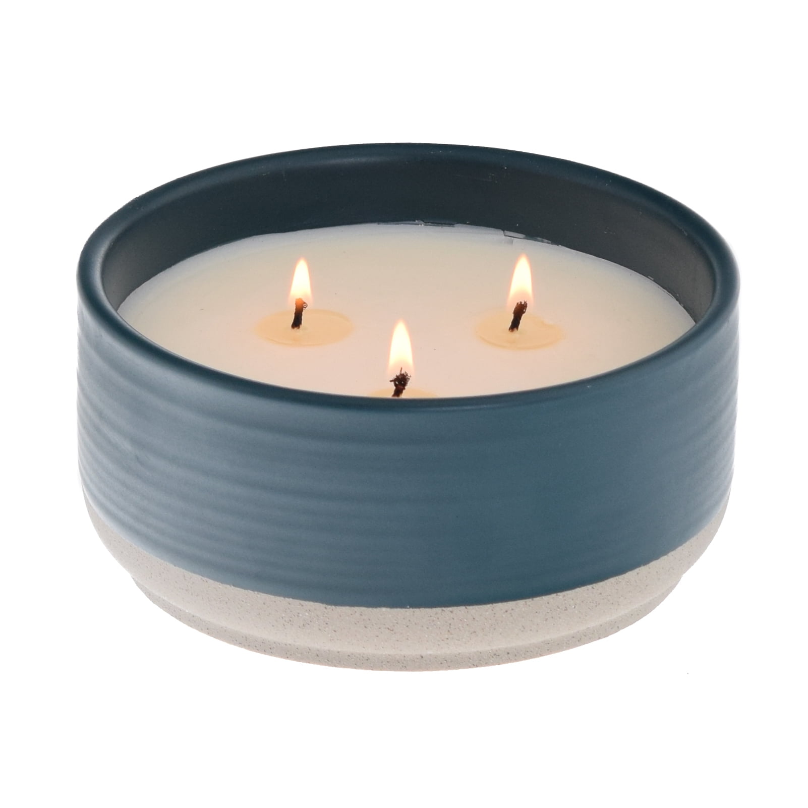 Cotton Wick Ceramic Candle – Blue Poppy Designs