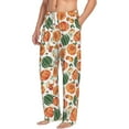 thumbnail image 6 of Susaid Autumn Pumpkins Print Mens Pajama Pants Set Sleep & Lounge Pants, PJ Bottoms with Pockets and Button Fly-Large, 6 of 6