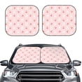 thumbnail image 2 of Haiem Rabbit And Cherry Car Windshield Sun Shade (2 Pieces) Foldable Windshield Sun Shade Car Accessories for Truck SUV Pickup-Small, 2 of 7
