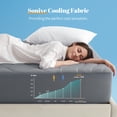 thumbnail image 2 of Sonive Cooling Full Mattress Pad, Breathable Soft Noiseless Mattress Cover Deep Pocket, Grey, 2 of 9