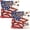 4th of July, variant on 4th of July Pillow Covers 16x16 Set of 2, American Flag Stars Patriotic Throw Pillow Covers, Red White Blue Independence Day Decorative Cushion Cases for Home Sofa Outdoor Decor
