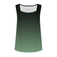 thumbnail image 6 of Gamivast Womens Tank Tops Square Neck Summer Loose Fit Casual Basic Tee Shirts Fashion Print Flowy Sleeveless Shirts Trendy Tunic Tops Green L Camisas Para Mujer, 6 of 6
