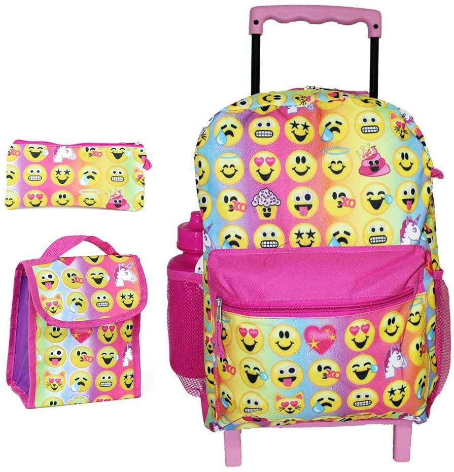 emoji rolling backpack