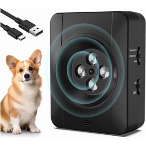 Anti Barking Devices Ultrasonic Anti Barking Device 3 Level Bark Box Anti Bark Device Rechargeable Ultrasonic Dog Barking Deterren Barking Dog Silencer for Small Medium Large Dogs