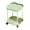 Green, variant on Side Table Mobile Side Table with Wheels, Multi-Tier Storage Cart for Bedroom Living Room, Plastic Coffee Table with Easy Assembly, Portable Organizer Storage Cart