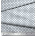 thumbnail image 2 of Soimoi White Cotton Voile Fabric Square Geometric Print Fabric by Yard 42 Inch Wide, 2 of 3