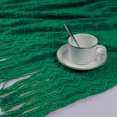 thumbnail image 5 of 100% Acrylic Knit Throw Blanket Wave Pattern Soft Blanket with Tassels for Couch, Bed, Sofa, 50x60 Inch, Green, 5 of 7