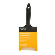 GOOD by Linzer 4" Polyester Flat Paint Brush with Hollow Filament