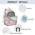 thumbnail image 4 of Pioneer Flower Backpack for School,Cute School Bag,Schoolbag with Adjustable Shoulder Straps & Padded Back,13.4"x11"x4.7", 4 of 6