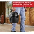 thumbnail image 3 of Shop-Vac 2021005 Wet/Dry Vacuum, 1 gal Vacuum, 50 cfm Air, Disposable Filter, 1 hp, 120 VAC, Black Housing, 3 of 13