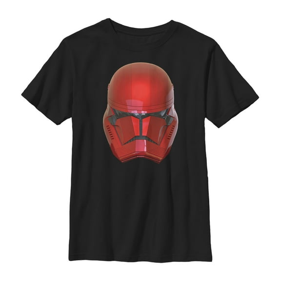Boy's Star Wars: The Rise of Skywalker Sith Trooper Helmet  Graphic Tee Black Small