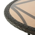 thumbnail image 4 of Radley Outdoor Wicker Glass Table, Grey, 4 of 6