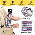thumbnail image 4 of ALAZA Multicolor Wavy Pattern Stainless Steel Water Bottle Vacuum Insulated Leak-Proof Tumbler with Straw Handle 20oz, 4 of 6
