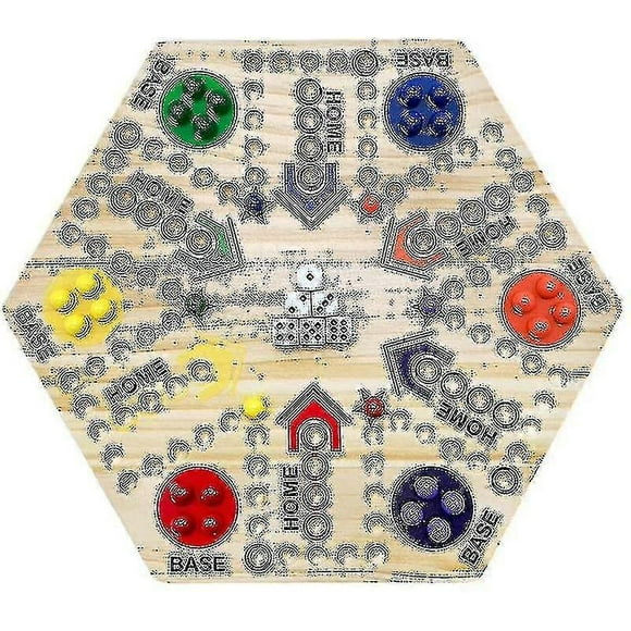 Board Game Ludo 4 Person 6 Person Track Board Party Game Wooden Game
