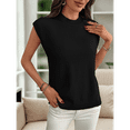 thumbnail image 6 of Women'S Crew Neck Sleeveless Sweater Black XL, 6 of 7