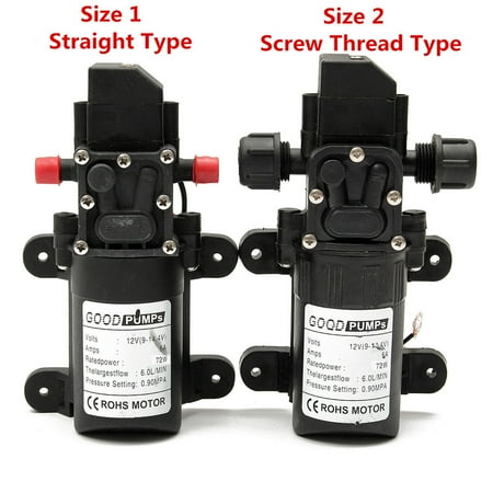 DC12V 70W 130PSI 6L/Min High Pressure Diaphragm Self Priming Mini Water Pump Automatic Switch FL-3308