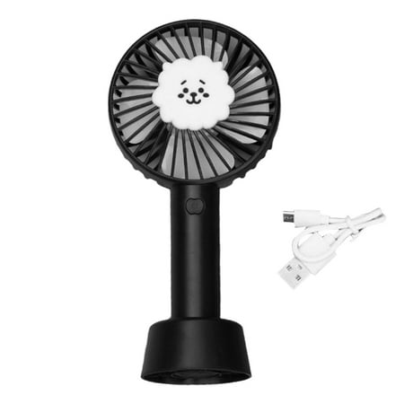 

SSBSM K-POP BTS Portable Hand-held USB Rechargeable 3-Speed Mode Desktop Cooling Fan