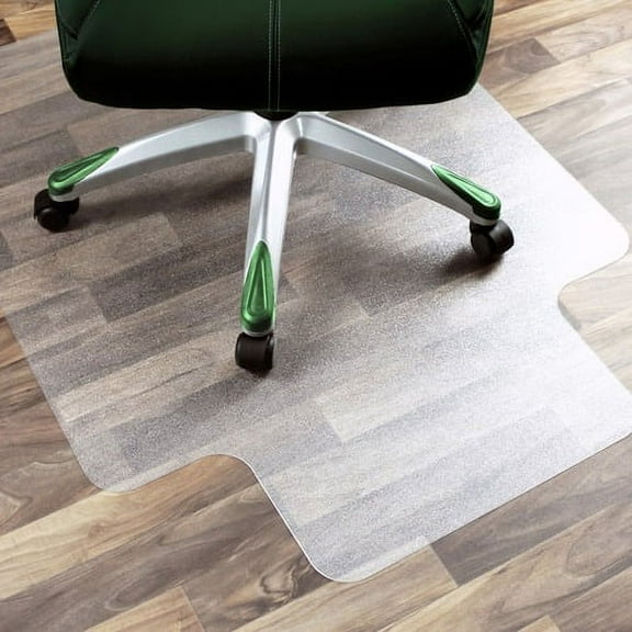 Floortex Cleartex Advantagemat Plus APET Chairmat - Hard Floor - 48" Length x 36" Width - Lip Size 10" Length x 20" Width - Rectangle - Clear | Bundle of 5 Each