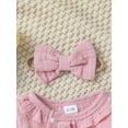 thumbnail image 5 of Bagilaanoe Newborn Baby Girls One-pieces Ruffles Long Sleeve Jumpsuit + Headband 1M 3M 6M Infant Romper Casual Clothing, 5 of 9