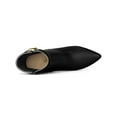 thumbnail image 4 of Unique Bargains Women's Stiletto Heels Pointed Toe Side Zip Ankle Boots, 4 of 7