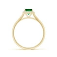 thumbnail image 2 of ANGARA Lab Grown Cushion Rectangular Emerald Halo Engagement Ring for Women in 14K Yellow Gold (Size-7x5mm) | May Birthstone, Birthday, Anniversary, Jewelry Gift for Women | Lab-Grown Emerald Ring, 2 of 8