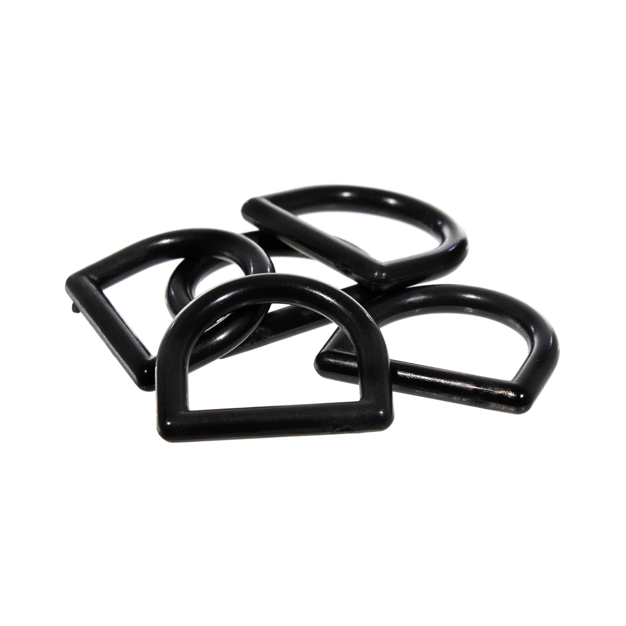 Paracord Planet Black Plastic D-Rings – Multiple Sizes & Packs – Lightweight – All Purpose