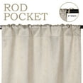 thumbnail image 3 of Superior Senna Blackout Curtains Set of 2, Rod Pocket Curtain Panel Pair, Beige, 26"W x 63"L, 3 of 10