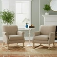 thumbnail image 5 of Round Side Table - Modern Accent Table for Small Spaces - White & Gold, 5 of 9