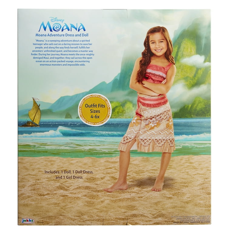 The Moana Bundle: Moana Doll (9 in.) + Moana Costume Dress (4-6X)