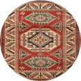 thumbnail image 1 of Ahgly Company Indoor Round Traditional Brown Persian Area Rugs, 3' Round, 1 of 6