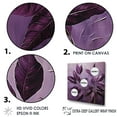 thumbnail image 3 of Designart "Precision In Plum Purple Leaves II" Leaves Floater Framed Canvas Prints, 3 of 5
