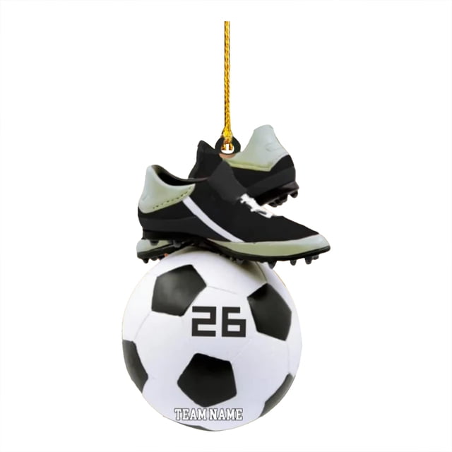 Adornos Navideños Personalizados De Acrílico Para Futbolistas Y Amantes Del Fútbol. Producto Decorativo Para La Familia. Adornos Con Búhos. Decoración Para Bufandas. Colgantes.